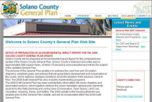 Screenshot of the General Plan Web Site